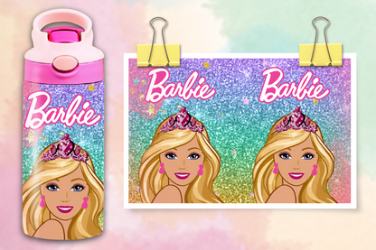 Glitter Barbie 12oz Kids Tumbler