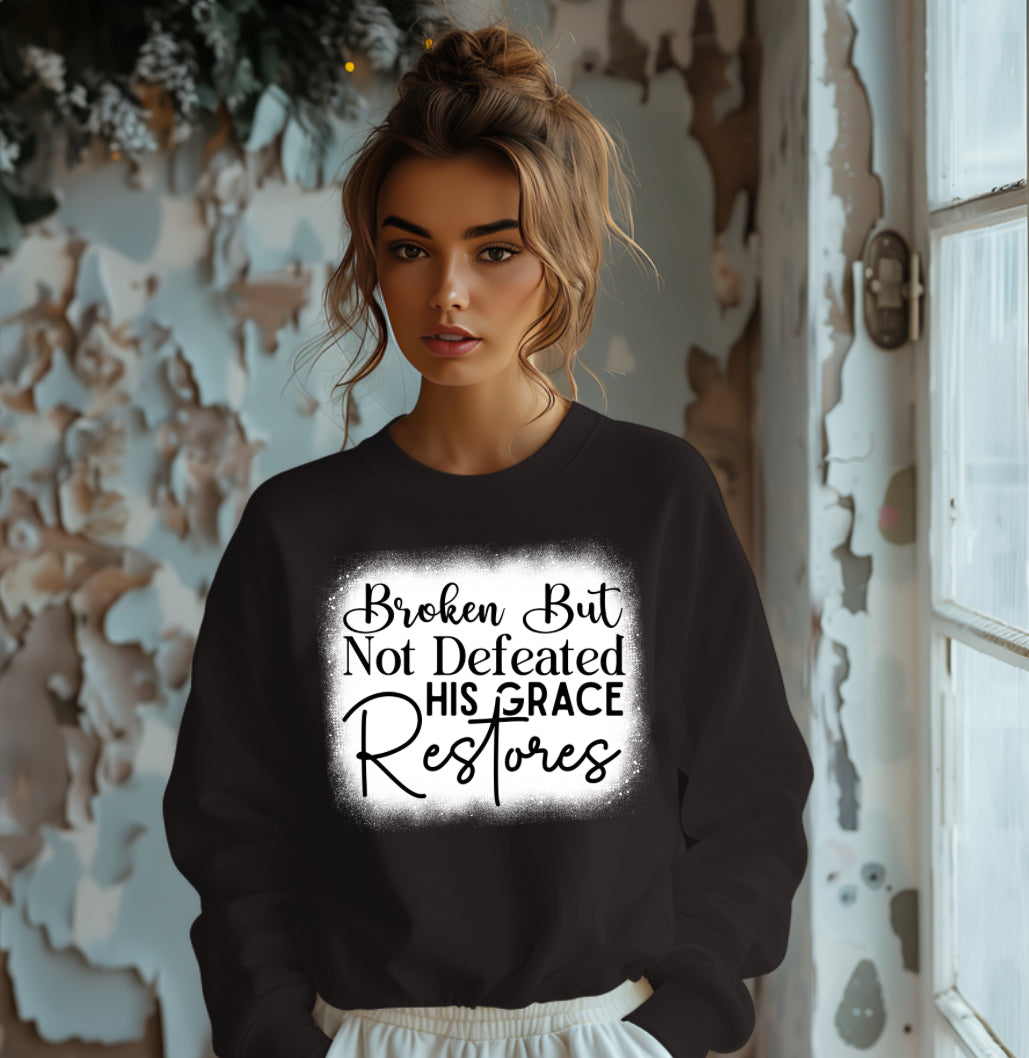 Broken But Not Defeated W/ Bleach Effect