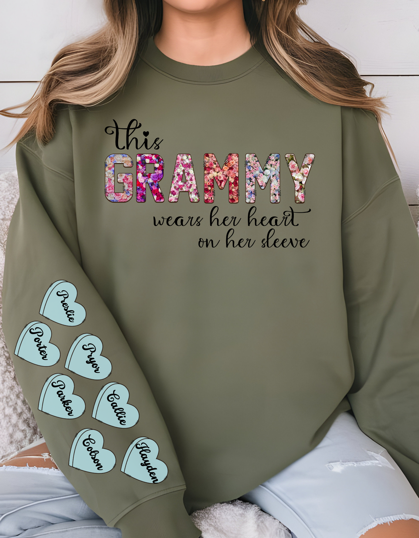 Customizable This … Wears Her Heart On Her Sleeve