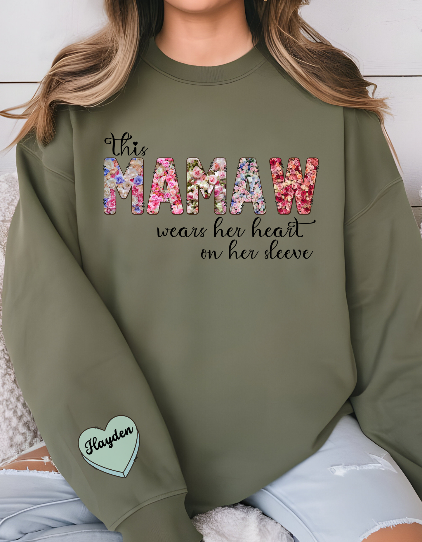Customizable This … Wears Her Heart On Her Sleeve