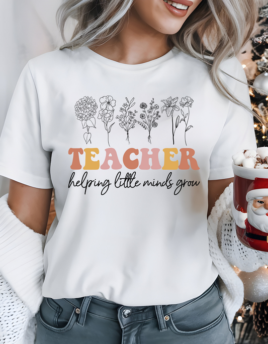 Teacher Helping Little Minds Grow