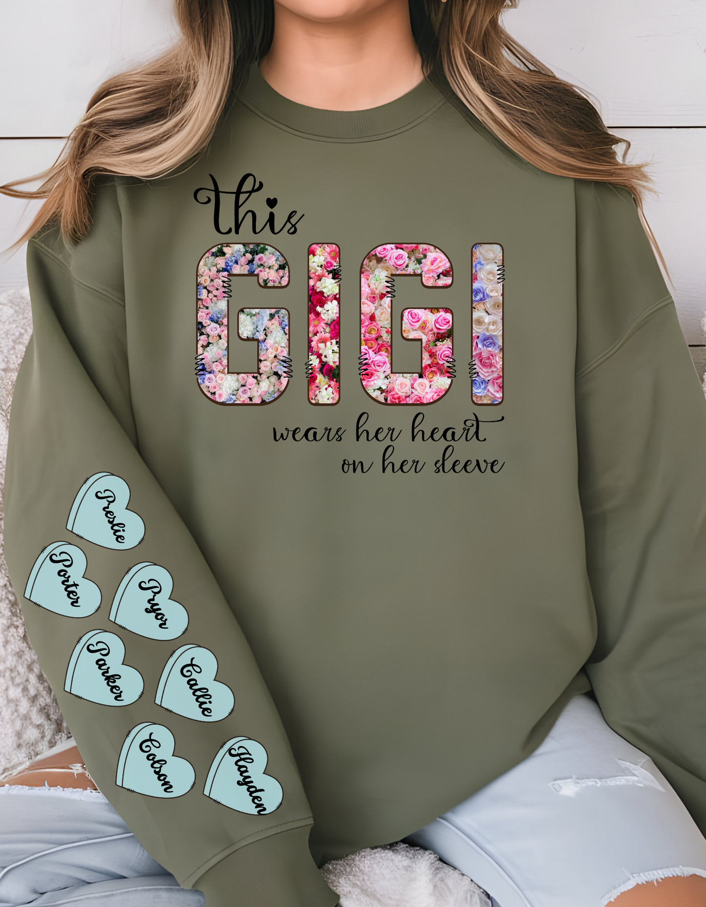 Customizable This … Wears Her Heart On Her Sleeve