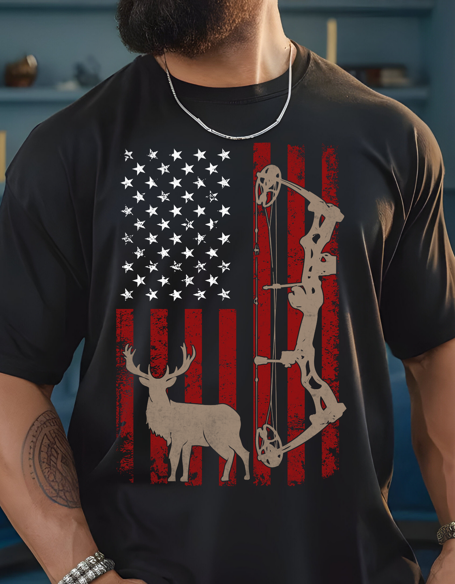 American Flag Bow Hunting