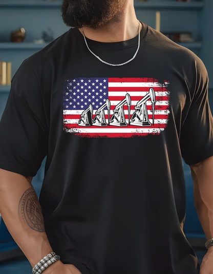 American Flag Pump-Jack
