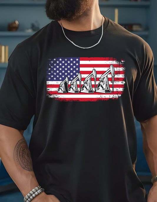 American Flag Pump-Jack