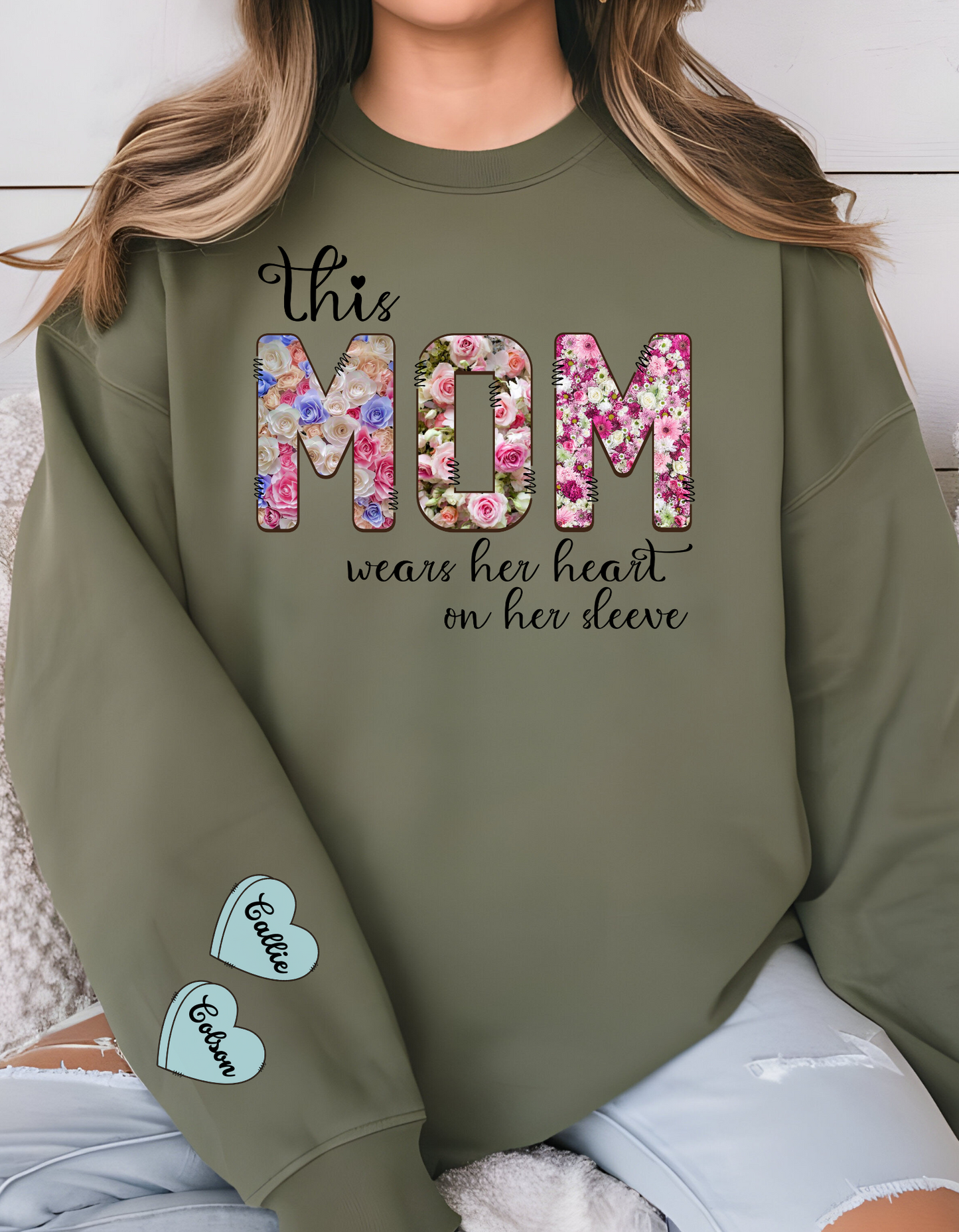 Customizable This … Wears Her Heart On Her Sleeve